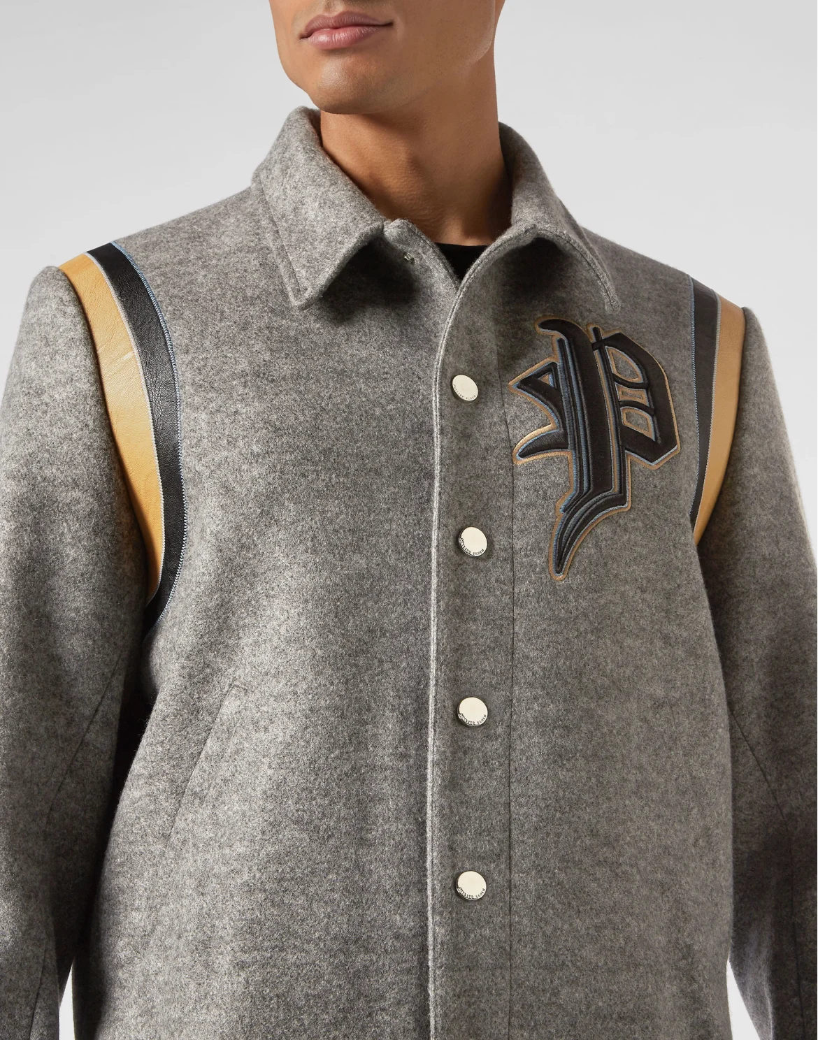 Wool Bomber Gothic Plein, цвет: Серый