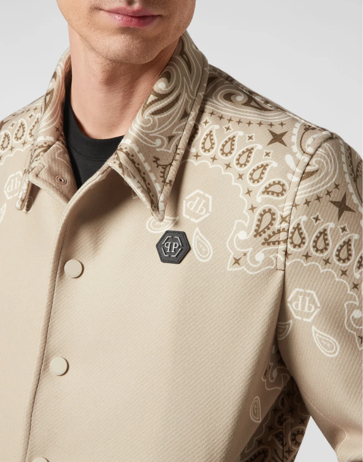 Wool Bomber Paisley Bandana, цвет: Бежевый