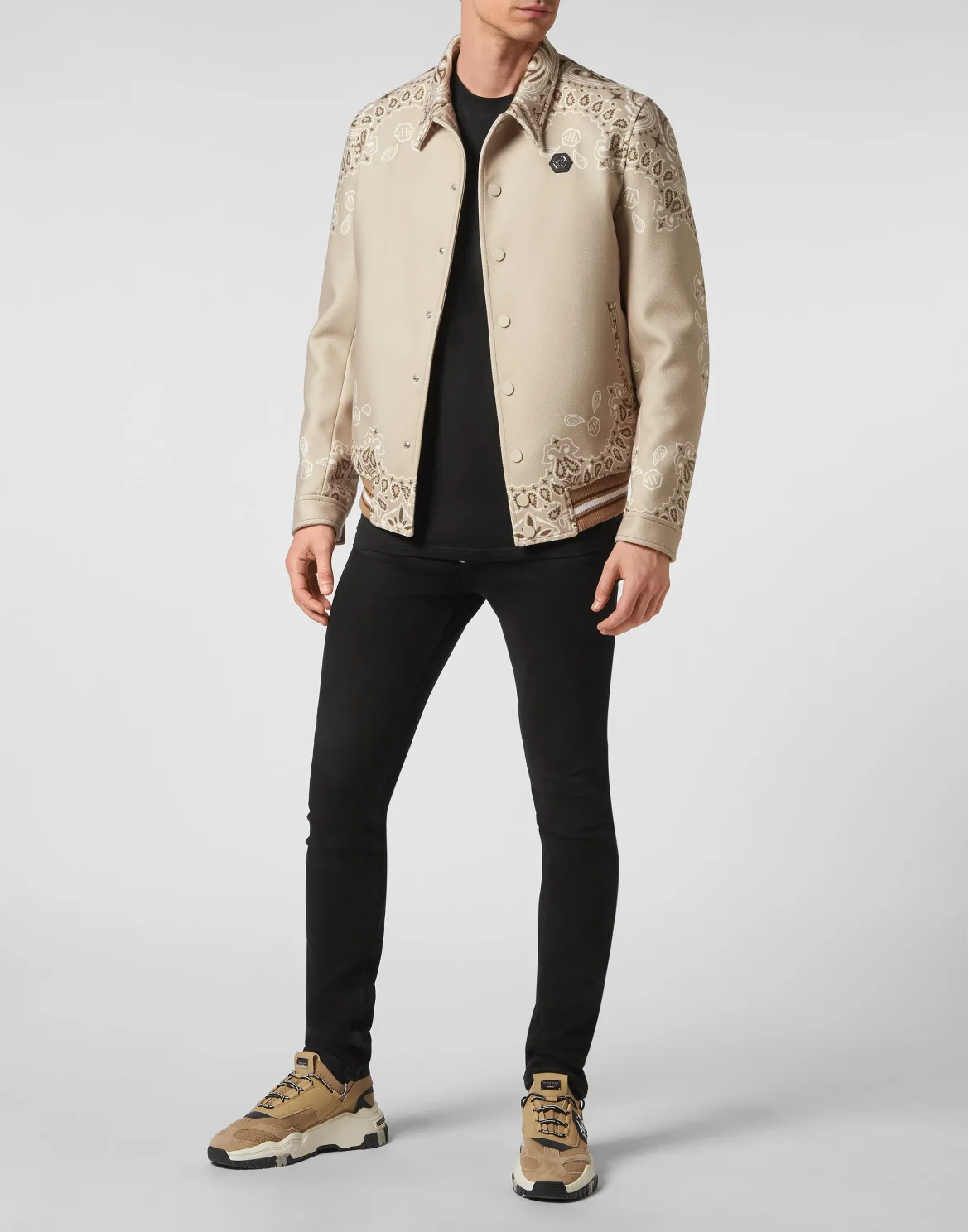 Wool Bomber Paisley Bandana, цвет: Бежевый