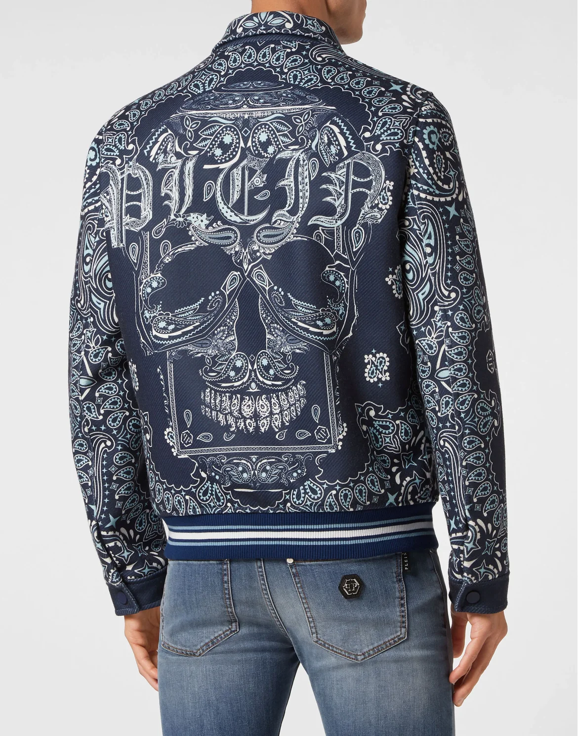 Wool Bomber Paisley Bandana, цвет: Синий