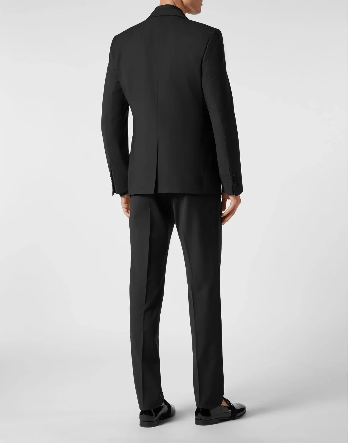 Light Wool Tuxedo Suit: Blazer/Gilet/Trousers, цвет: Черный