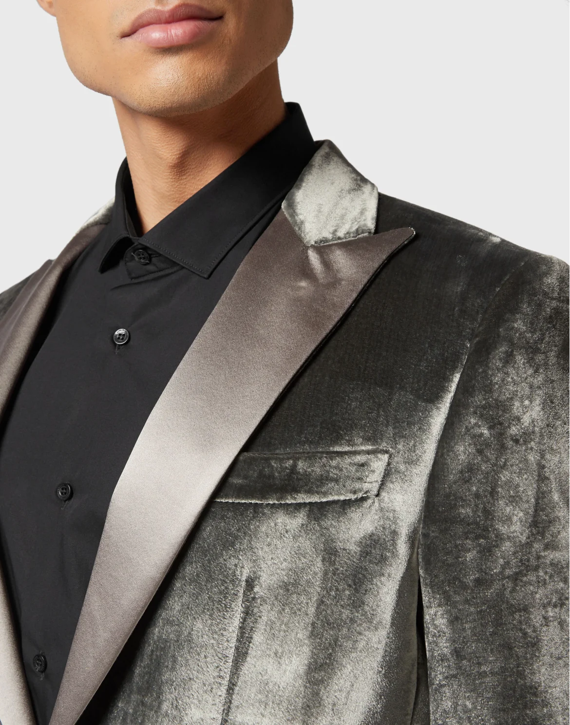Velvet Blazer, цвет: Серый