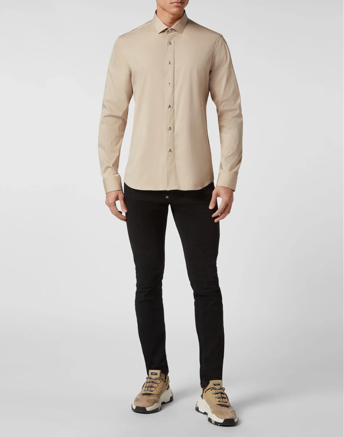 Shirt Playboy Cut LS, цвет: Бежевый