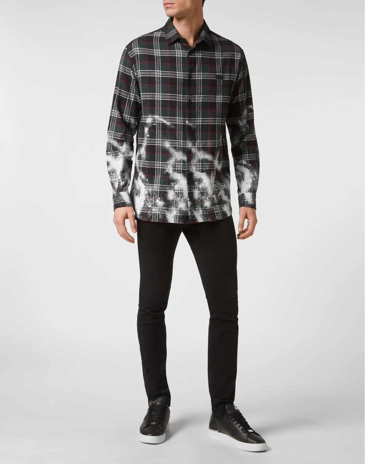 Tartan Dandy Oversized Shirt, цвет: Зеленый