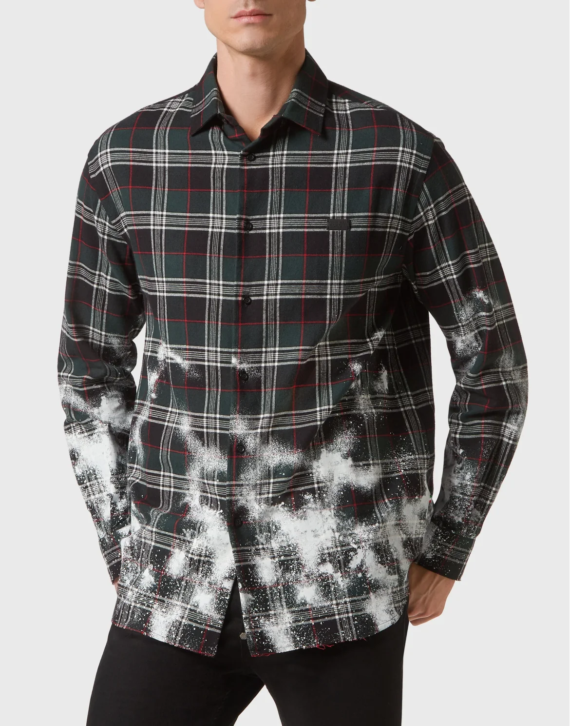 Tartan Dandy Oversized Shirt, цвет: Зеленый