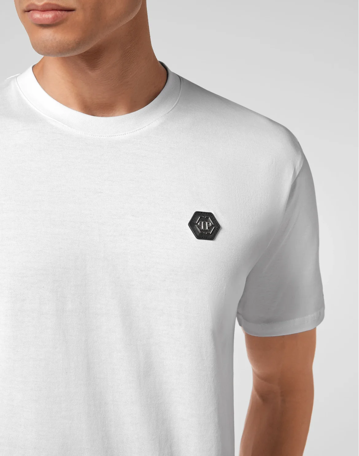 T-shirt Round Neck SS Hexagon, цвет: Белый