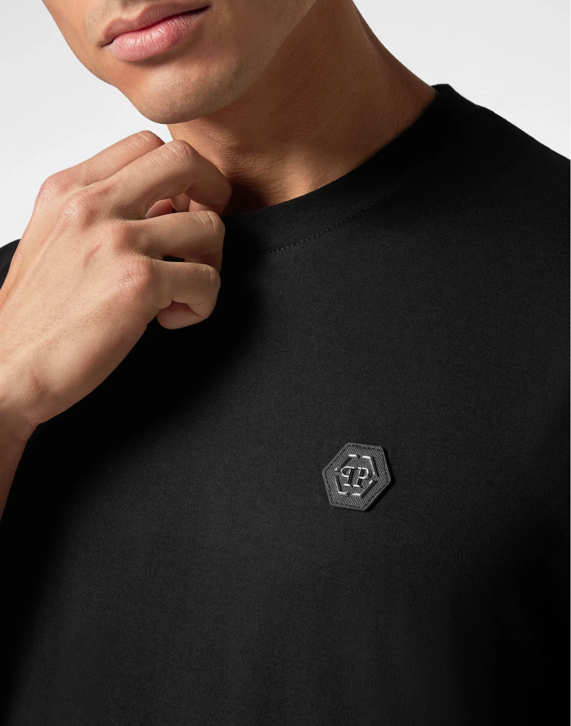T-shirt Round Neck SS Hexagon, цвет: Черный