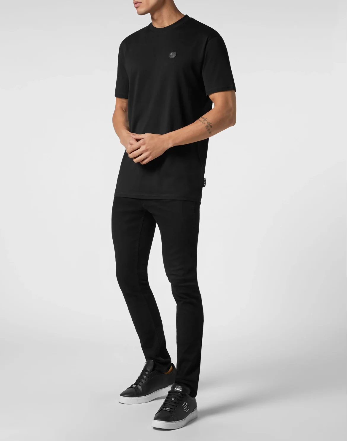 T-shirt Round Neck SS Hexagon, цвет: Черный