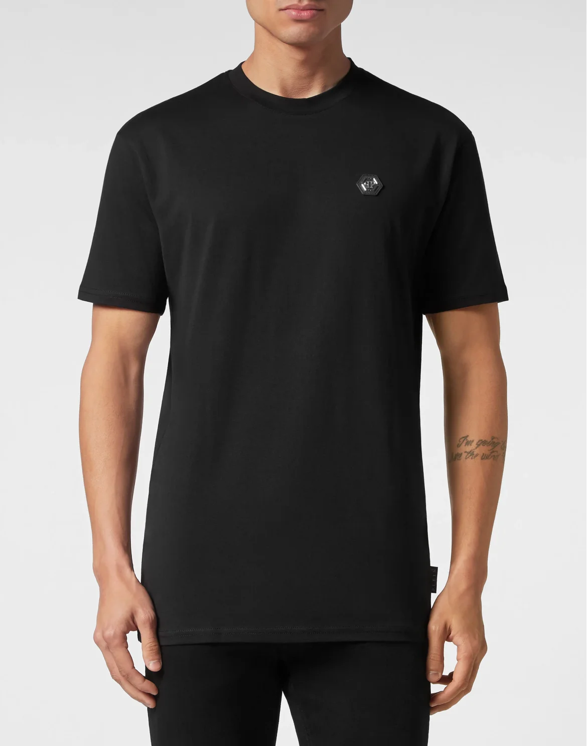 T-shirt Round Neck SS Hexagon, цвет: Черный