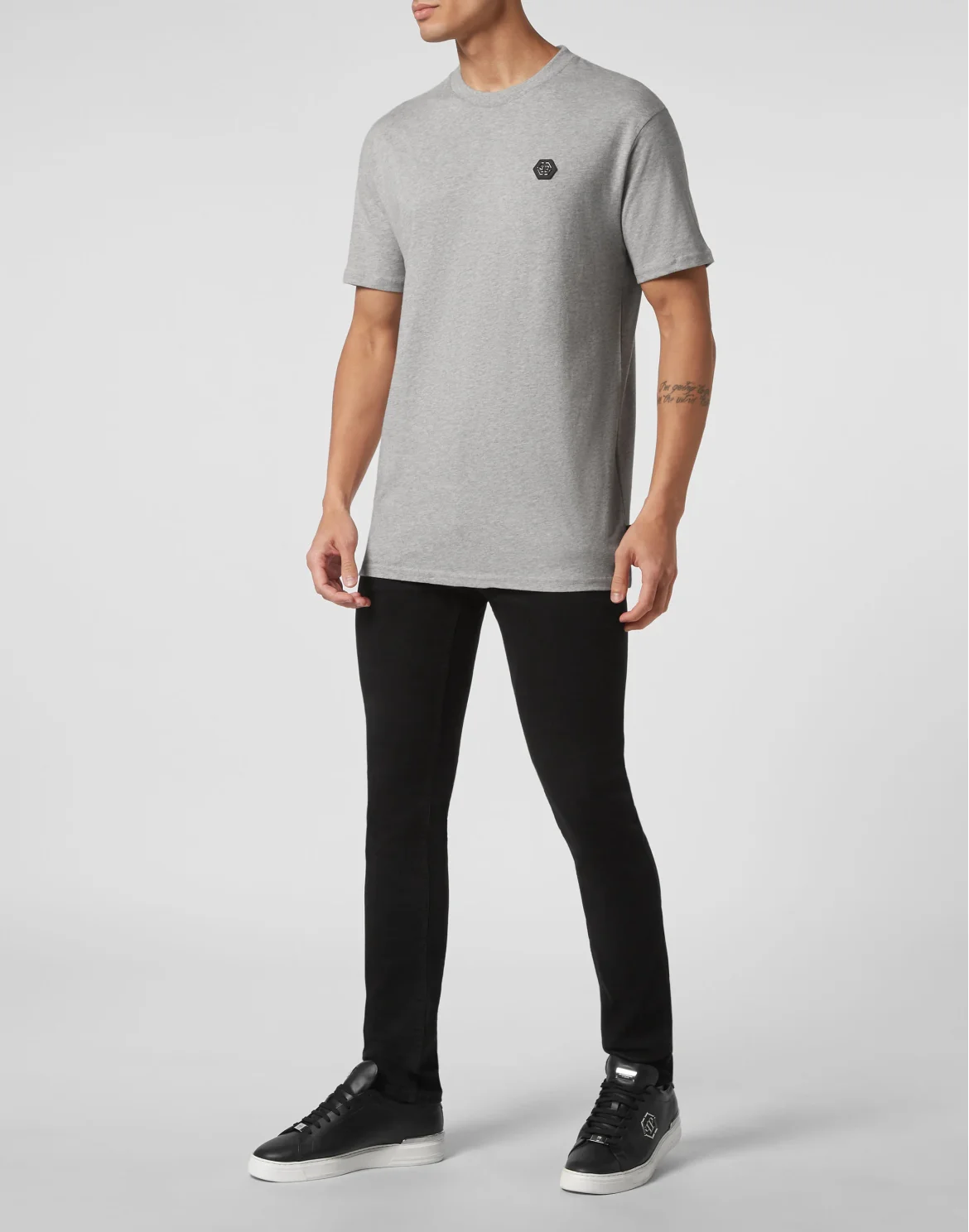 T-shirt Round Neck SS Hexagon, цвет: Серый