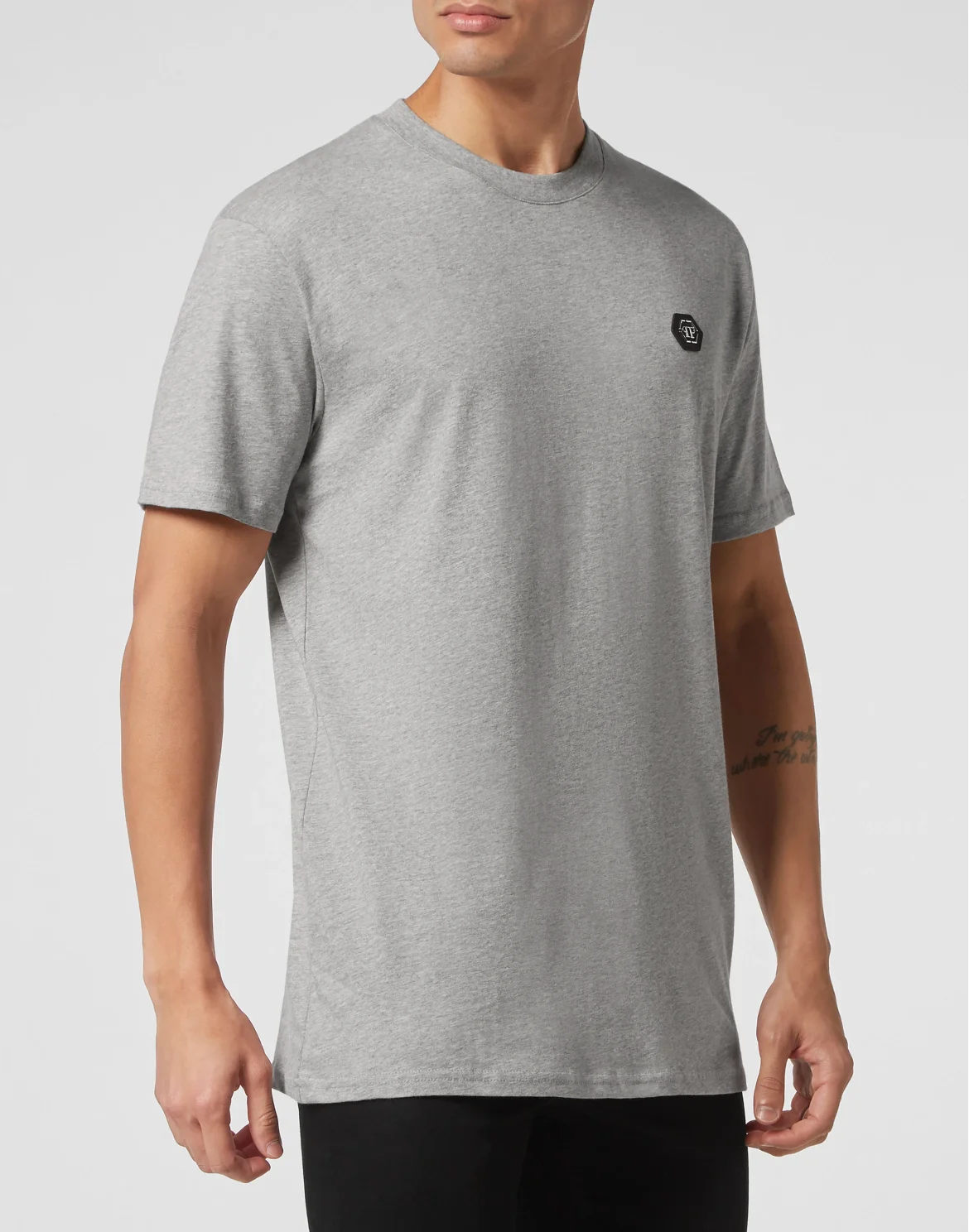 T-shirt Round Neck SS Hexagon, цвет: Серый