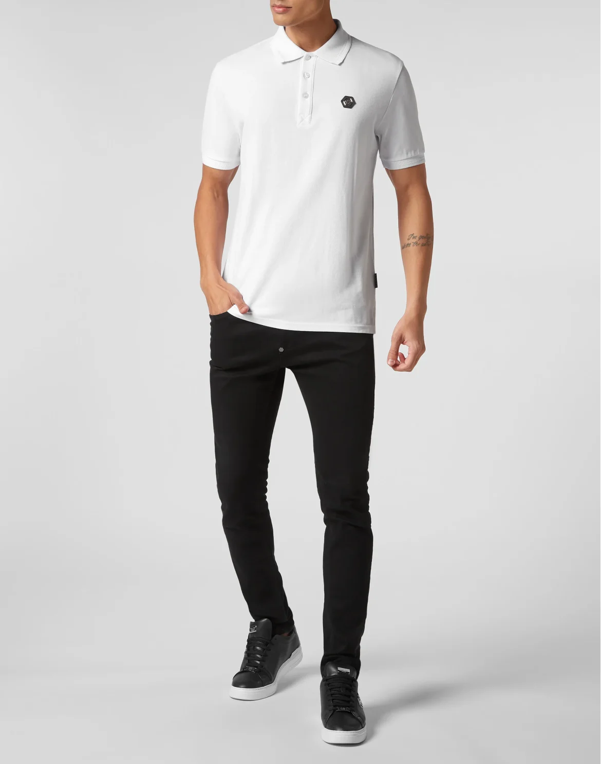 Slim Fit Polo shirt SS Skull&Bones, цвет: Белый