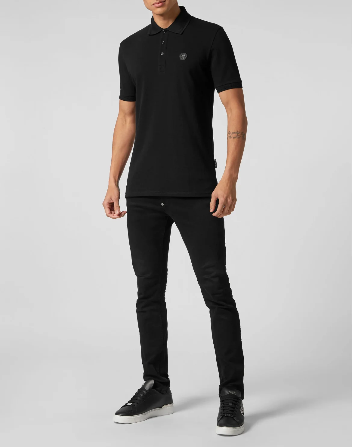 Slim Fit Polo shirt SS Skull&Bones, цвет: Черный