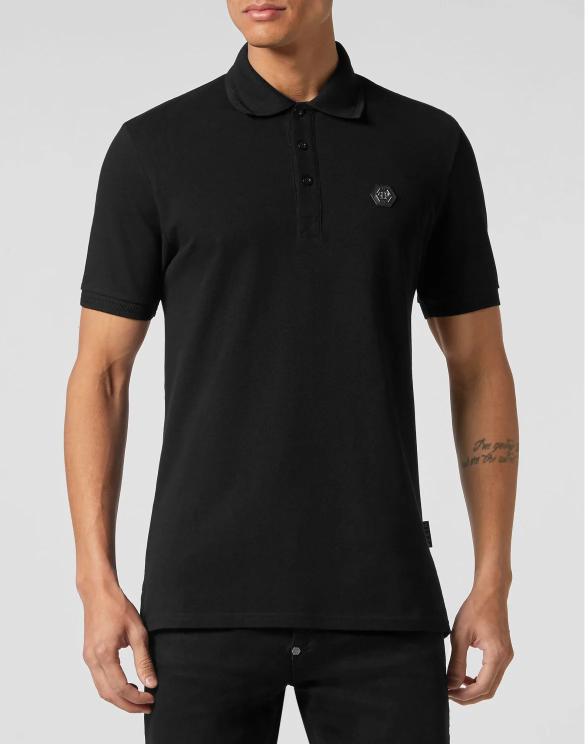 Slim Fit Polo shirt SS Skull&Bones, цвет: Черный