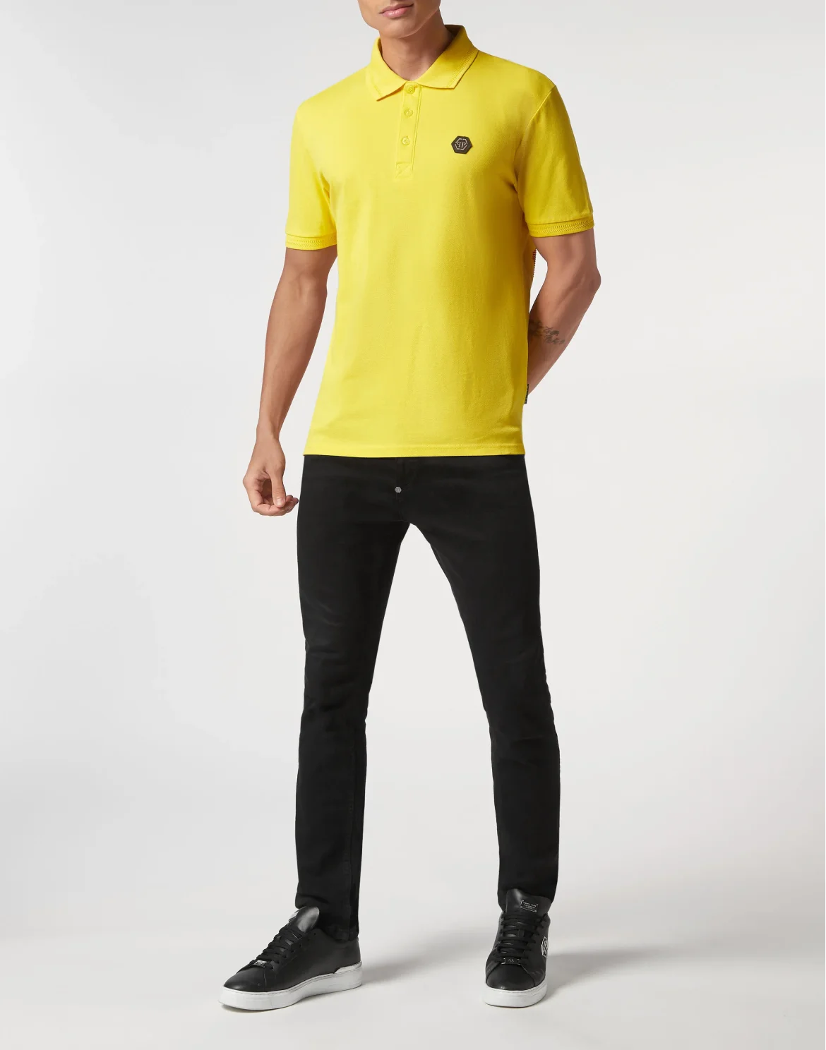 Slim Fit Polo shirt SS Skull&Bones, цвет: Желтый