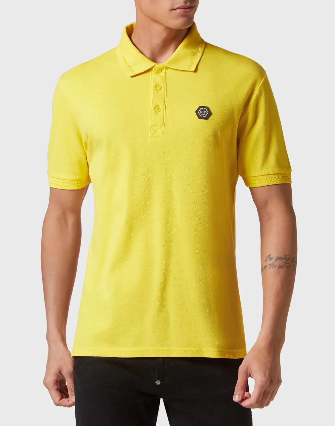 Slim Fit Polo shirt SS Skull&Bones, цвет: Желтый