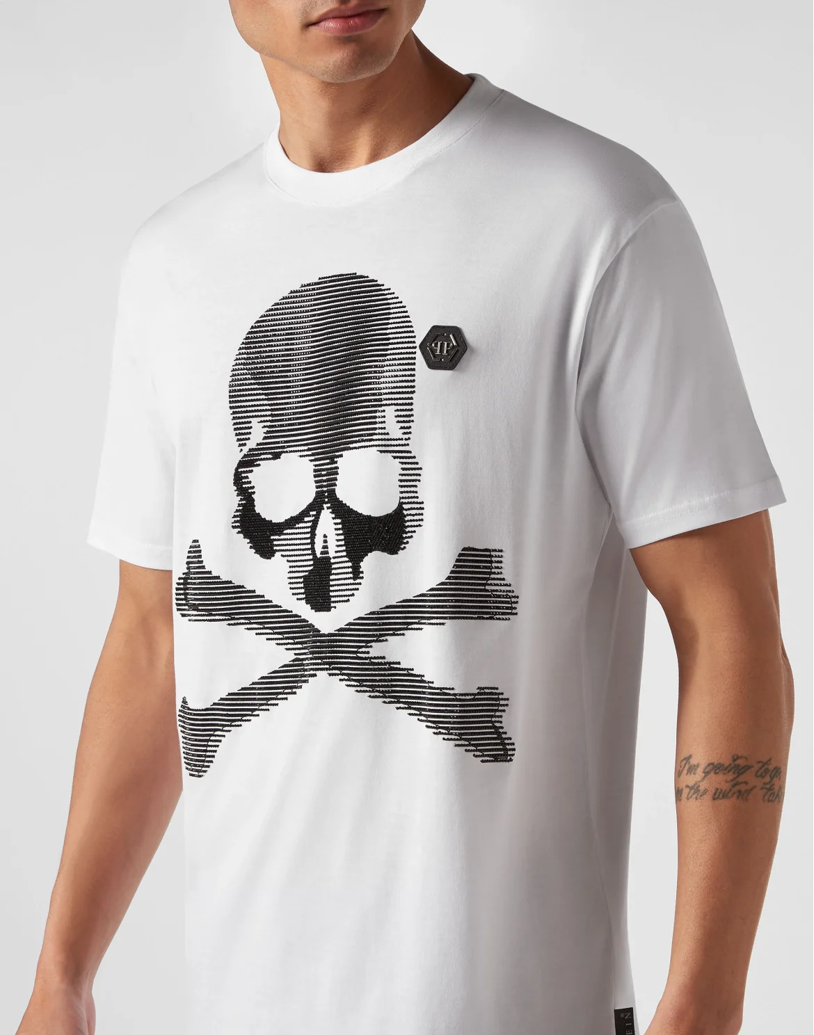 T-shirt Round Neck SS Skull&Bones, цвет: Белый