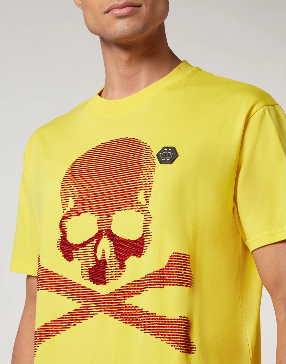 T-shirt Round Neck SS Skull&Bones, цвет: Желтый