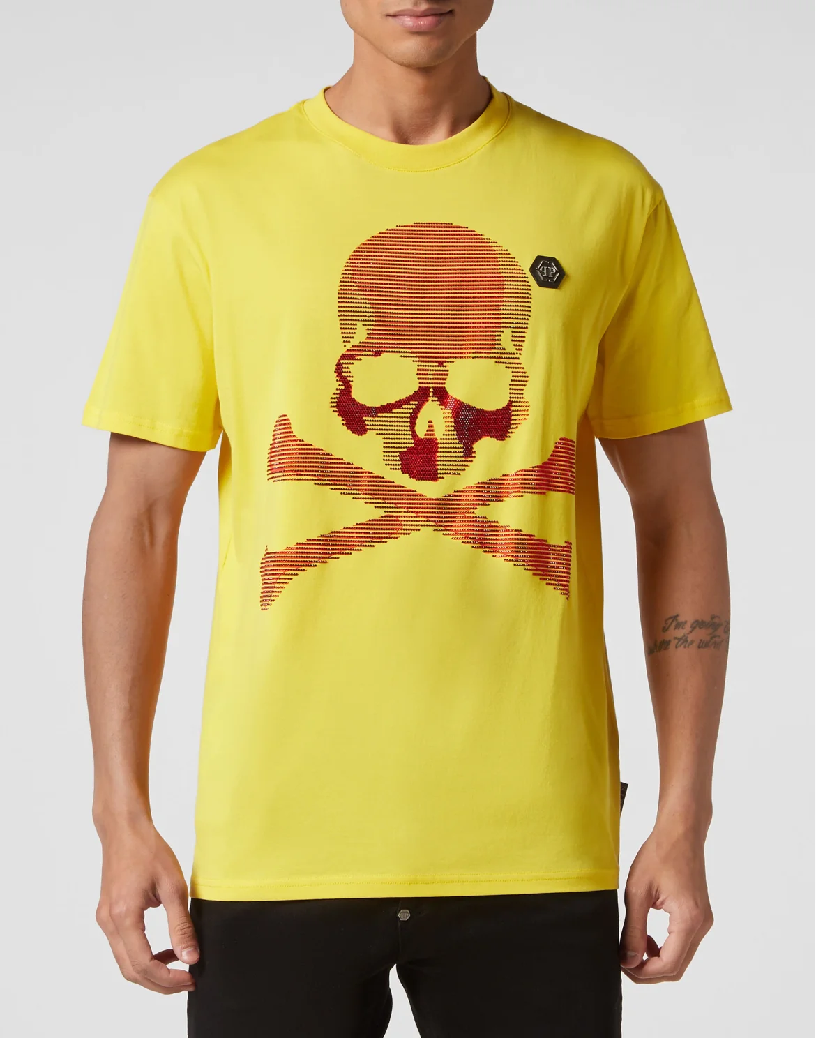 T-shirt Round Neck SS Skull&Bones, цвет: Желтый