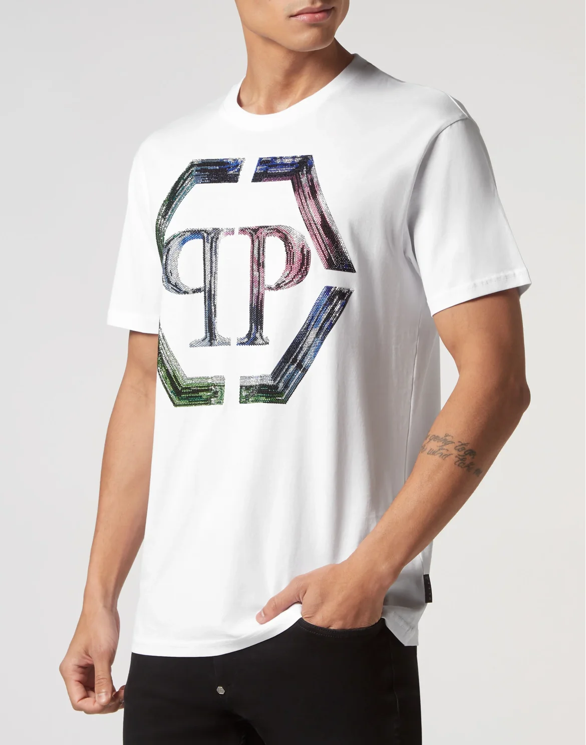 T-shirt Round Neck SS PP Glass, цвет: Белый