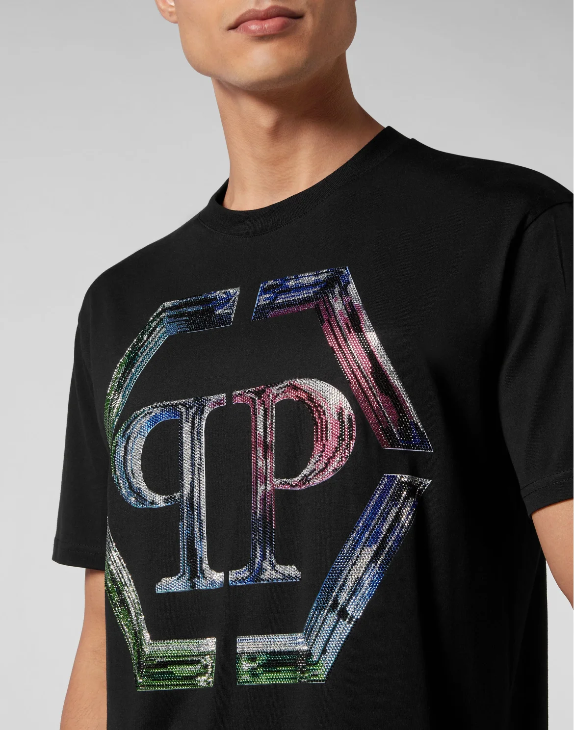 T-shirt Round Neck SS PP Glass, цвет: Черный
