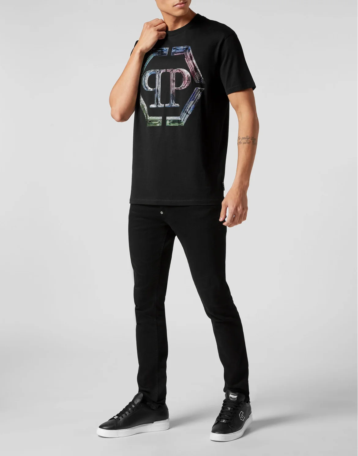 T-shirt Round Neck SS PP Glass, цвет: Черный