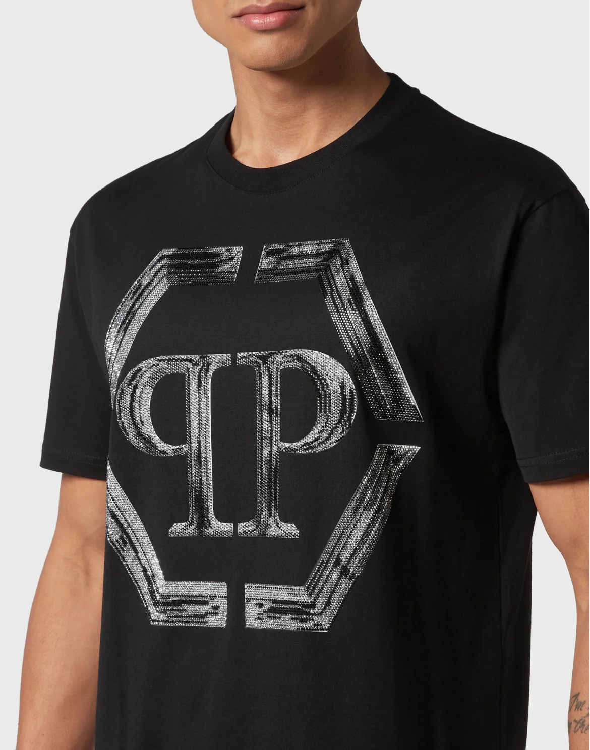 T-shirt Round Neck SS PP Glass, цвет: Черный