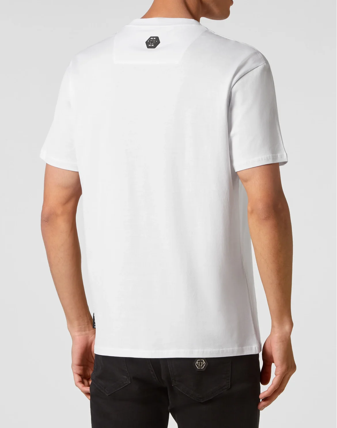 T-shirt Round Neck SS Skull and Plein, цвет: Белый