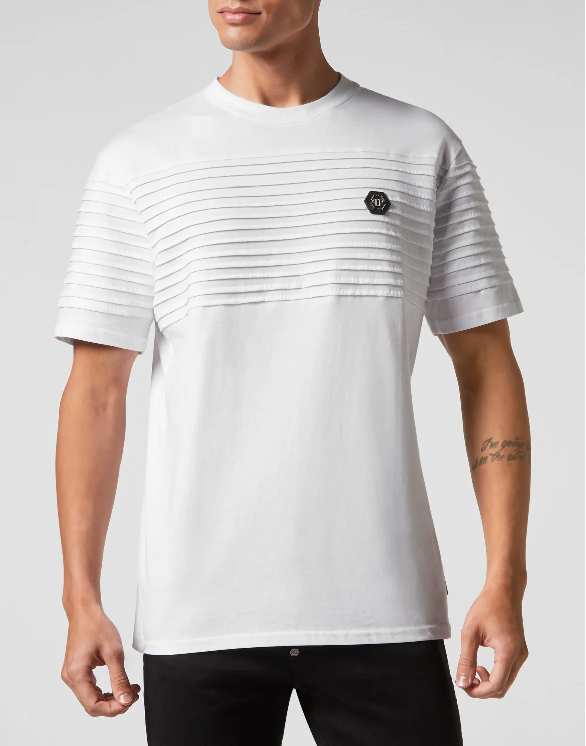 T-shirt Round Neck SS Gothic Plein, цвет: Белый