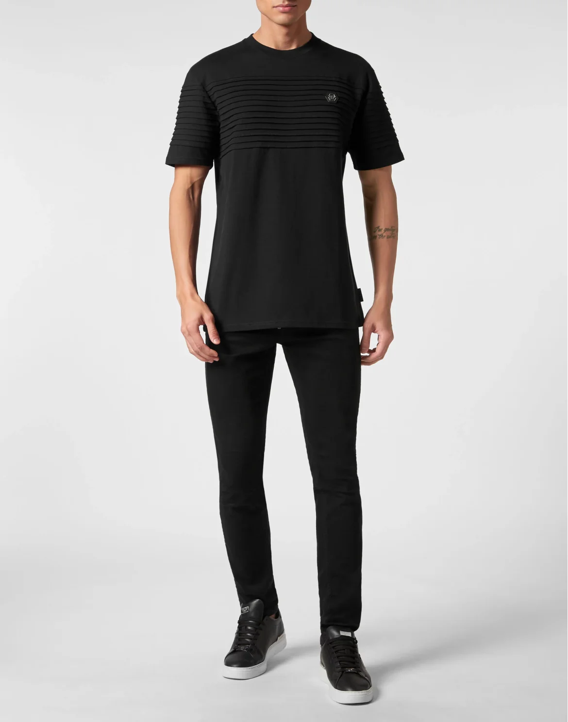 T-shirt Round Neck SS Gothic Plein, цвет: Черный