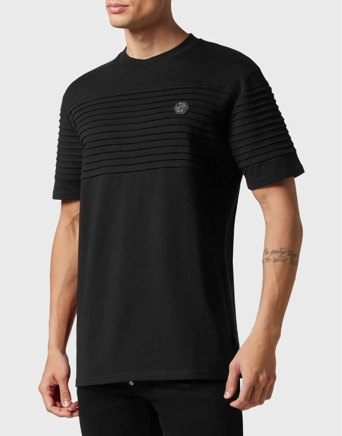 T-shirt Round Neck SS Gothic Plein, цвет: Черный