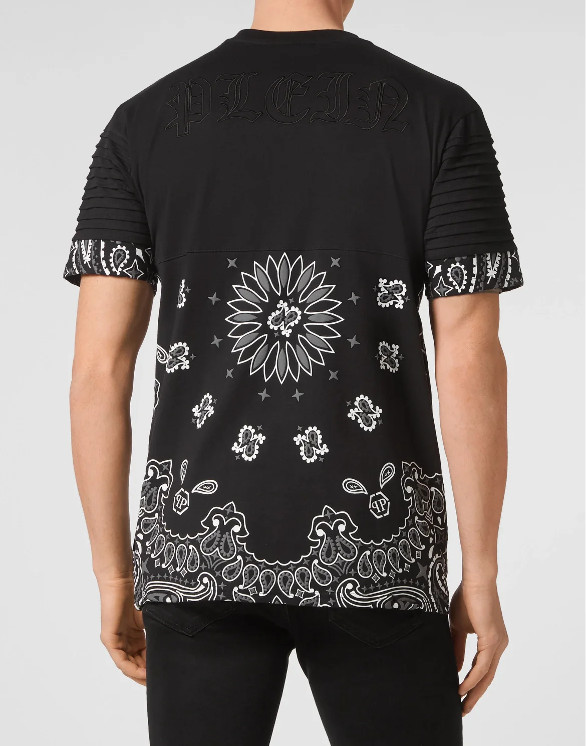 T-shirt Round Neck SS Paisley Bandana, цвет: Черный