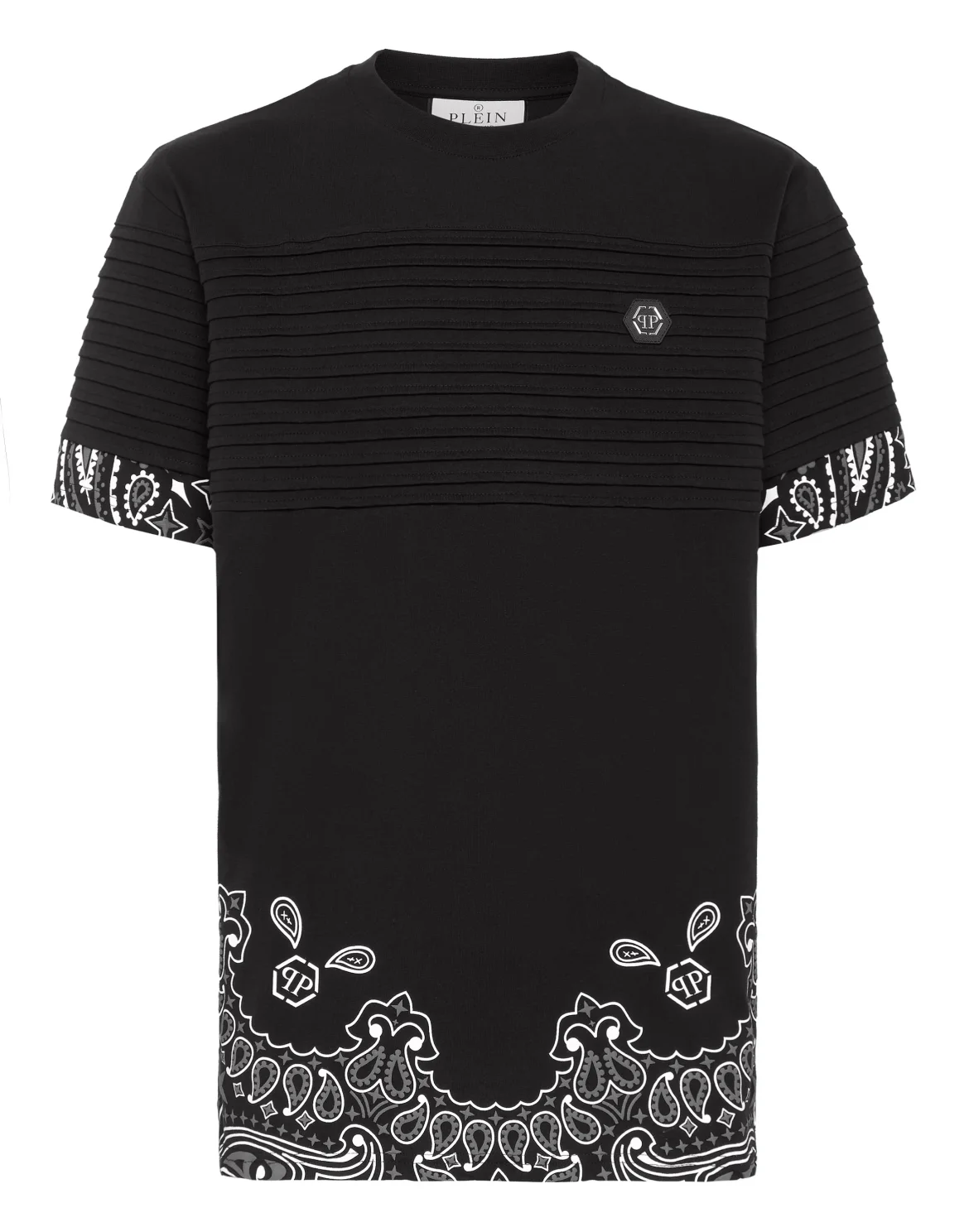 T-shirt Round Neck SS Paisley Bandana, цвет: Черный