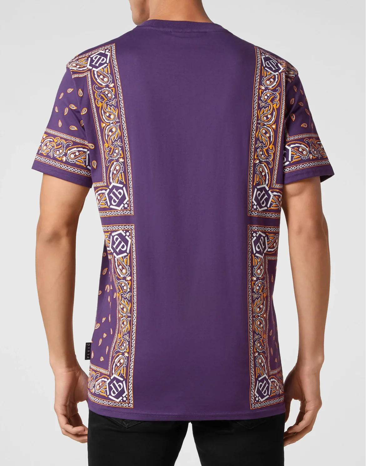 T-shirt Round Neck SS Paisley Bandana, цвет: Фиолетовый