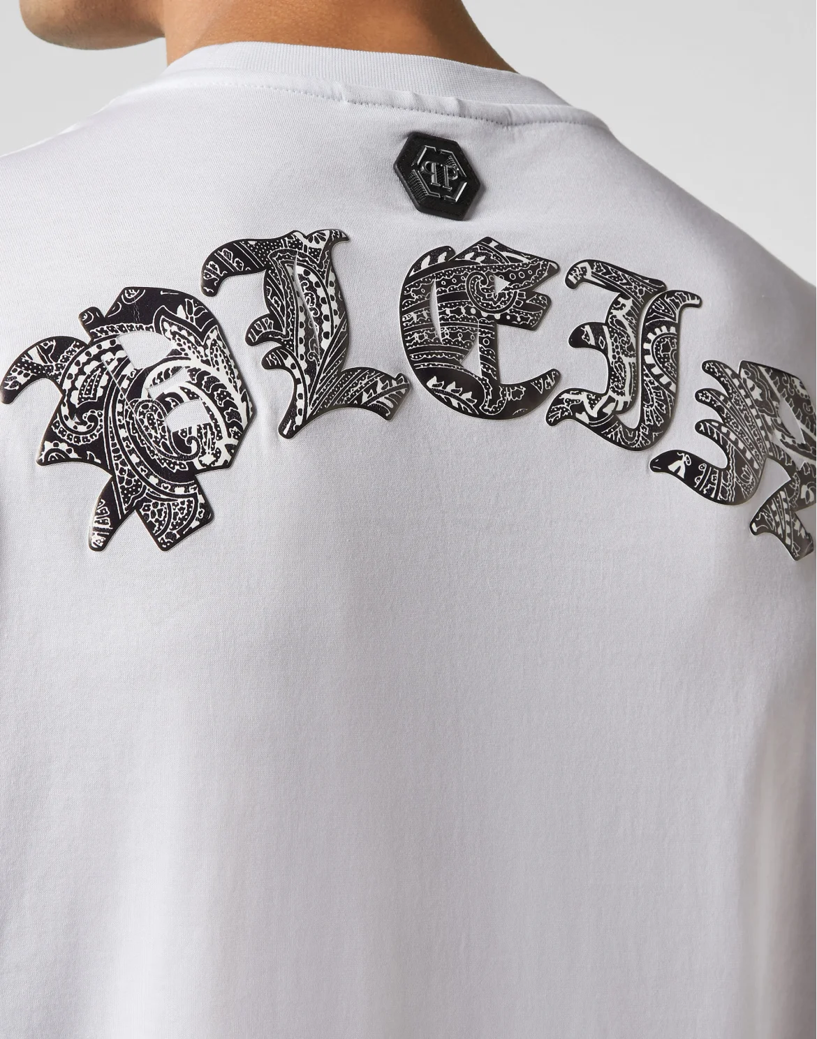 T-shirt Round Neck SS Paisley Teddy Bear, цвет: Белый