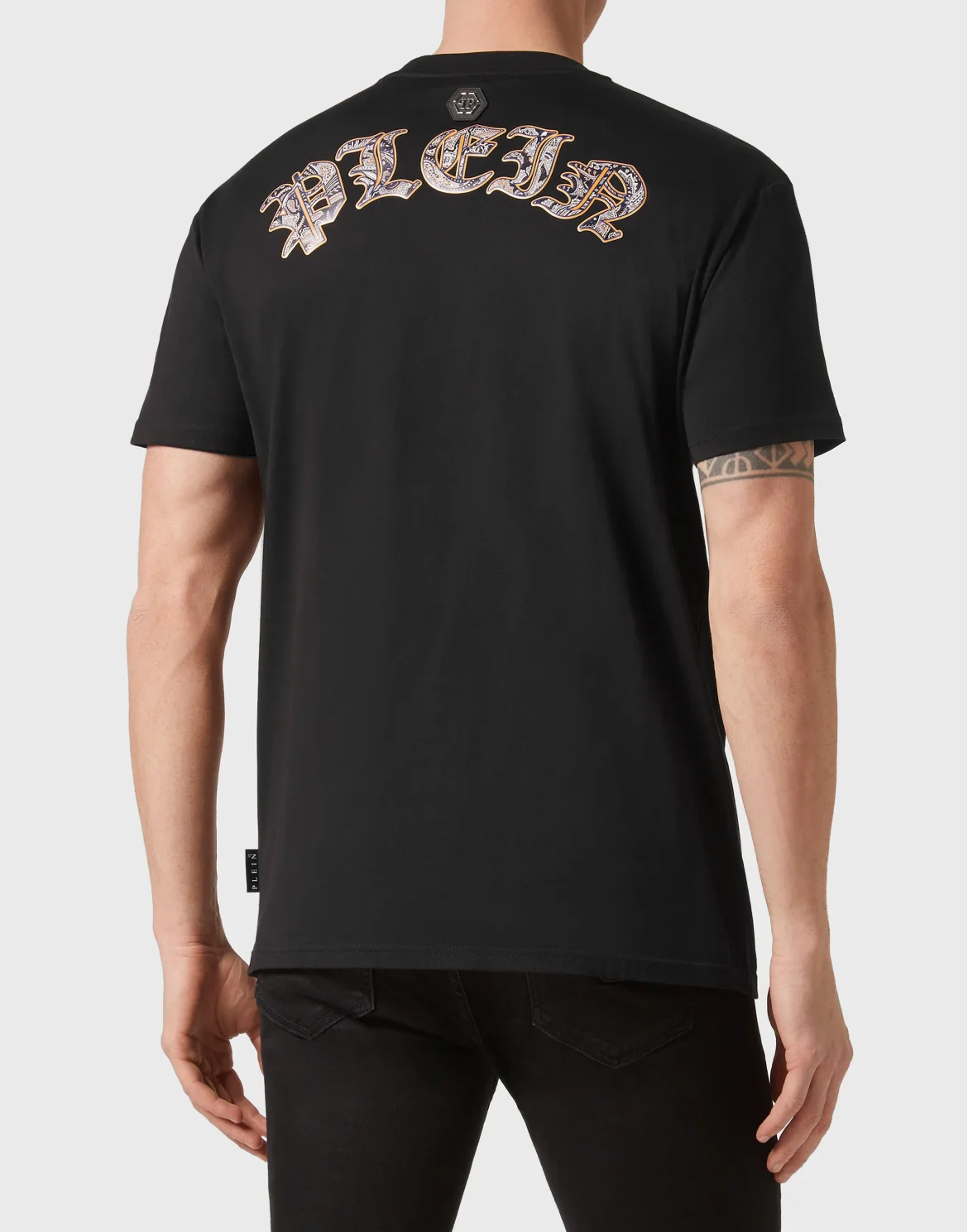 T-shirt Round Neck SS Paisley Teddy Bear, цвет: Черный