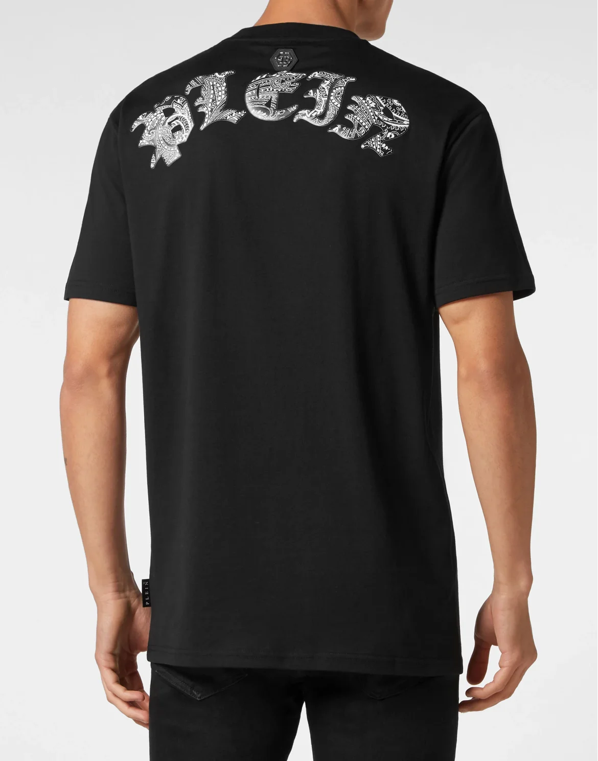 T-shirt Round Neck SS Paisley Teddy Bear, цвет: Черный