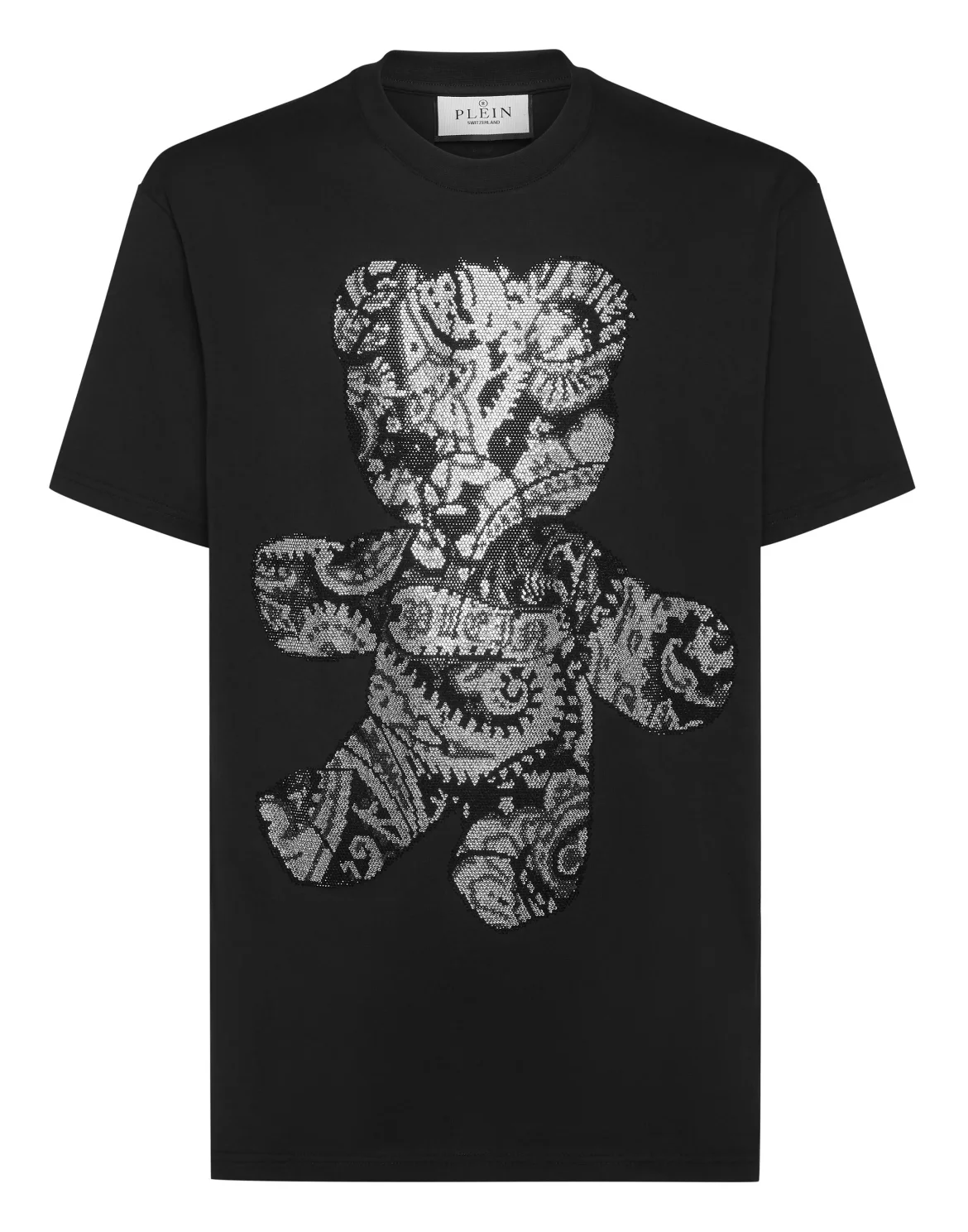 T-shirt Round Neck SS Paisley Teddy Bear, цвет: Черный