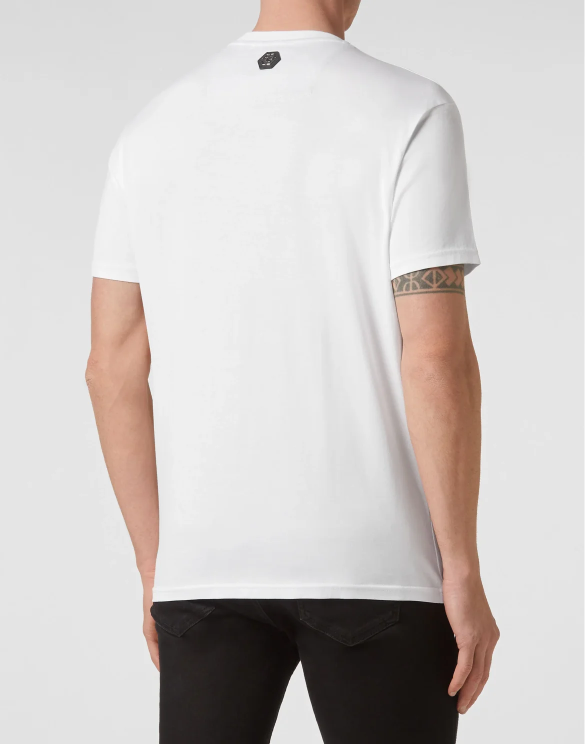 T-shirt Round Neck SS Paisley Strass, цвет: Белый