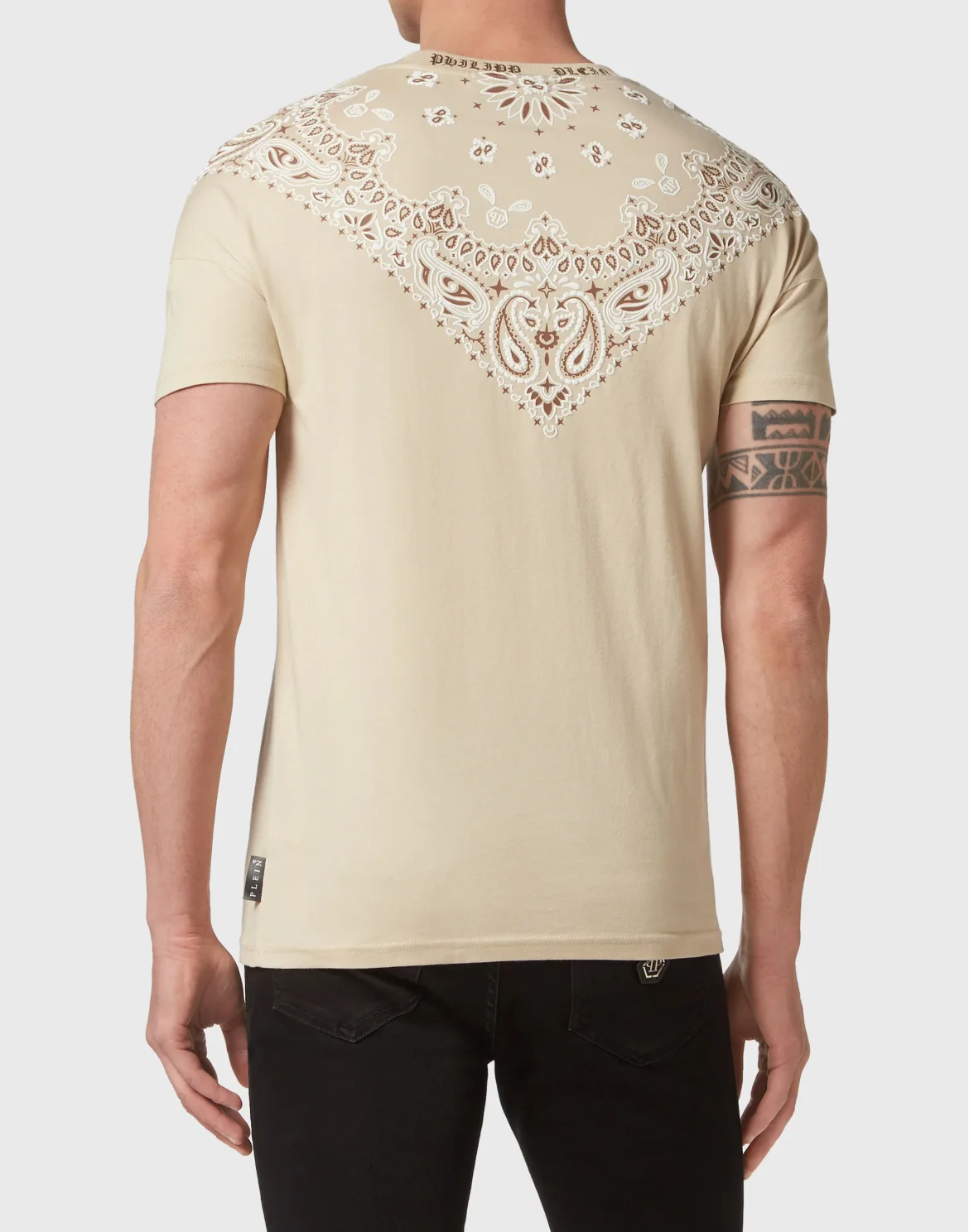 T-shirt Round Neck SS Paisley Bandana, цвет: Бежевый
