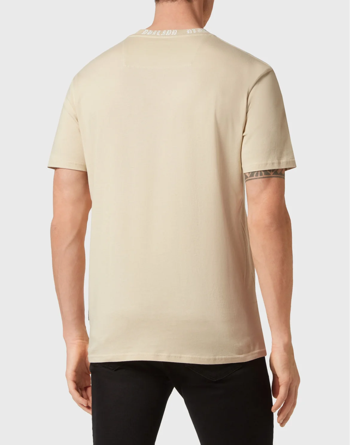 T-shirt Round Neck SS Gothic Plein, цвет: Бежевый