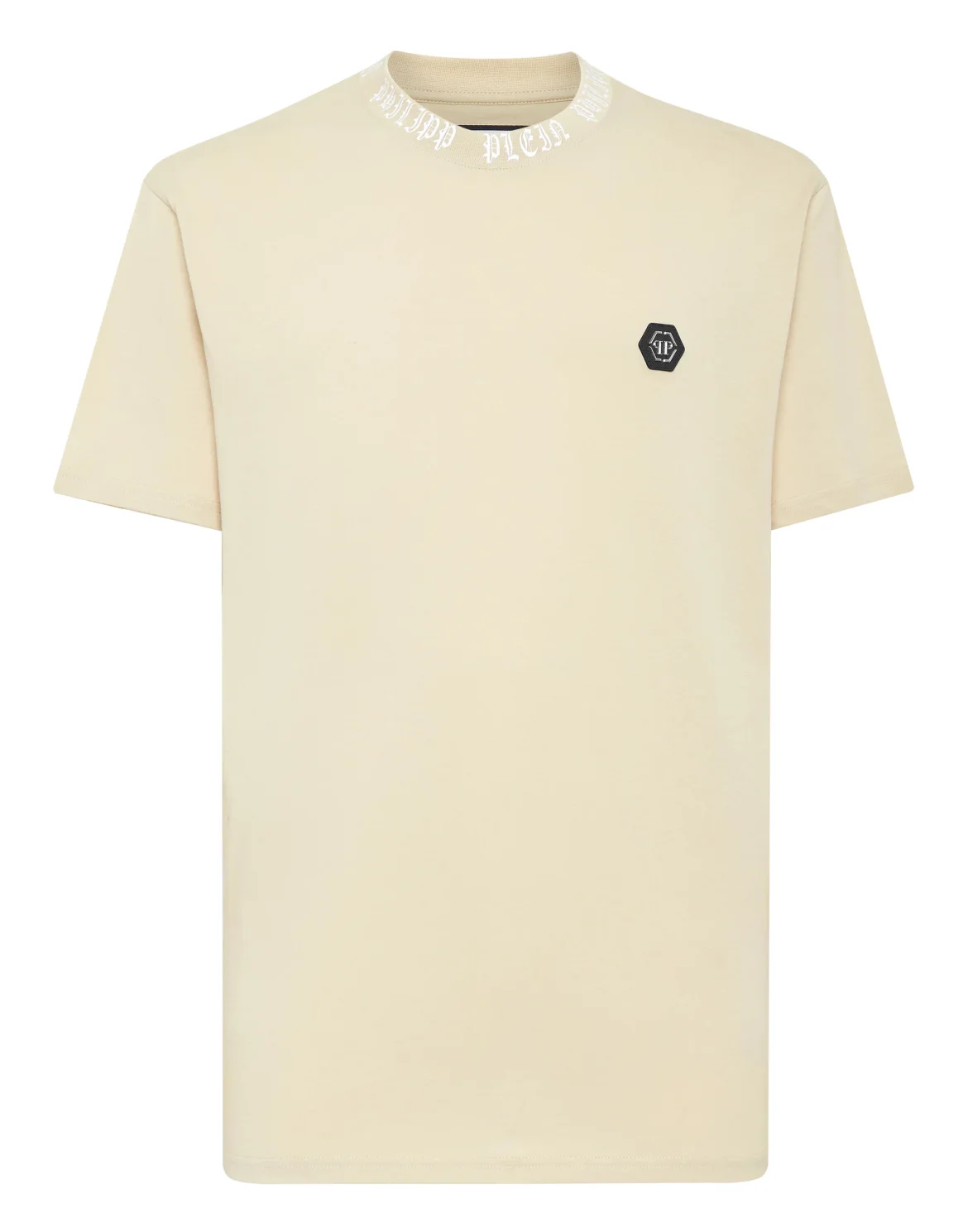T-shirt Round Neck SS Gothic Plein, цвет: Бежевый