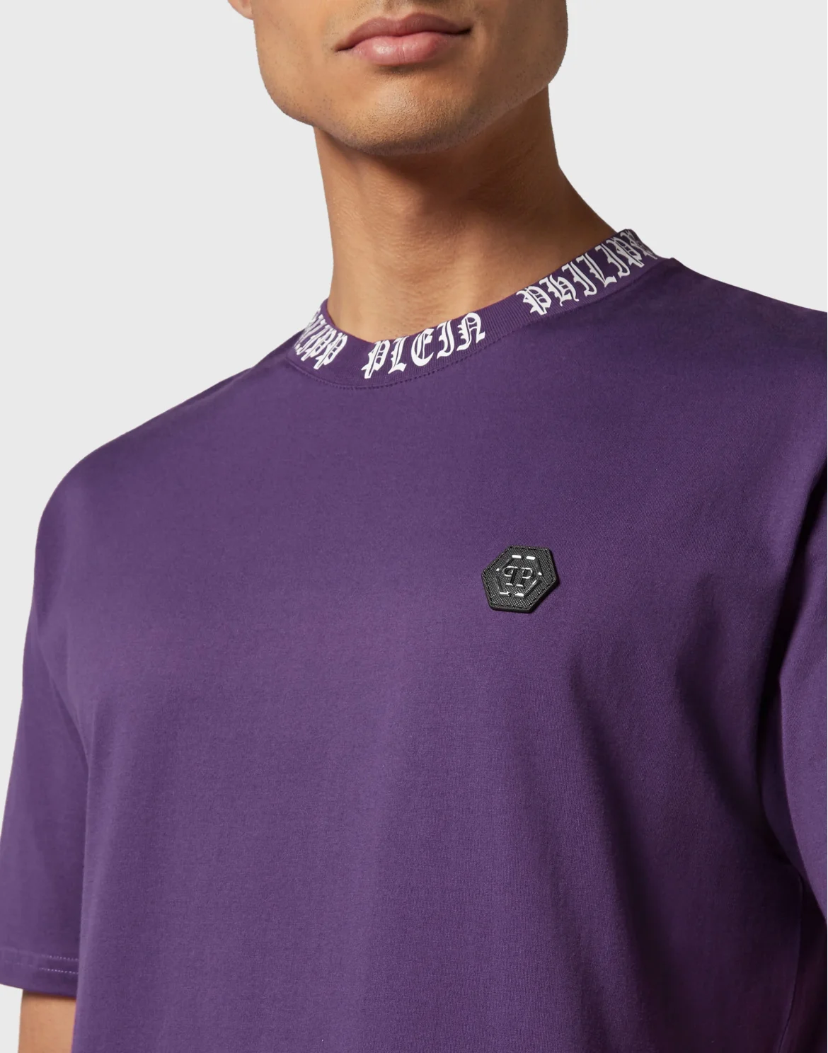 T-shirt Round Neck SS Gothic Plein, цвет: Фиолетовый