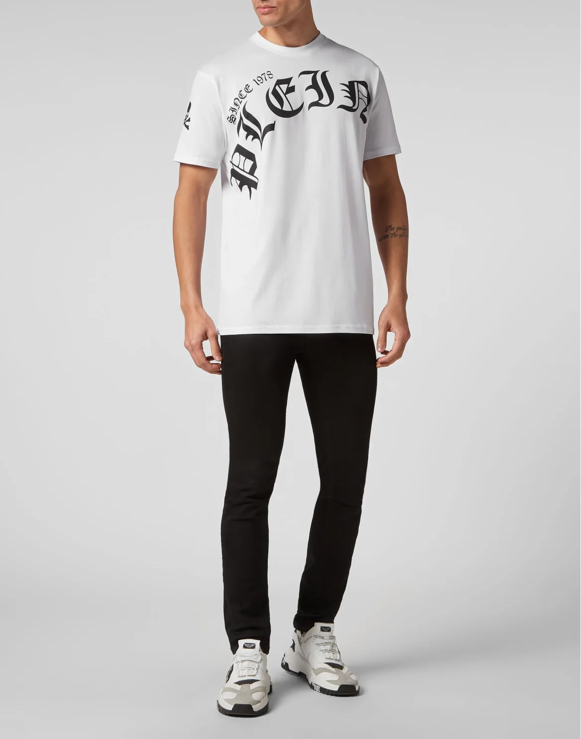 T-shirt Round Neck SS Gothic Plein, цвет: Белый