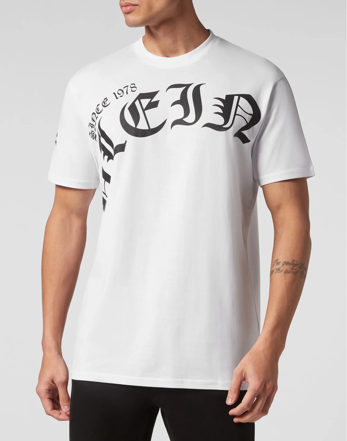 T-shirt Round Neck SS Gothic Plein, цвет: Белый