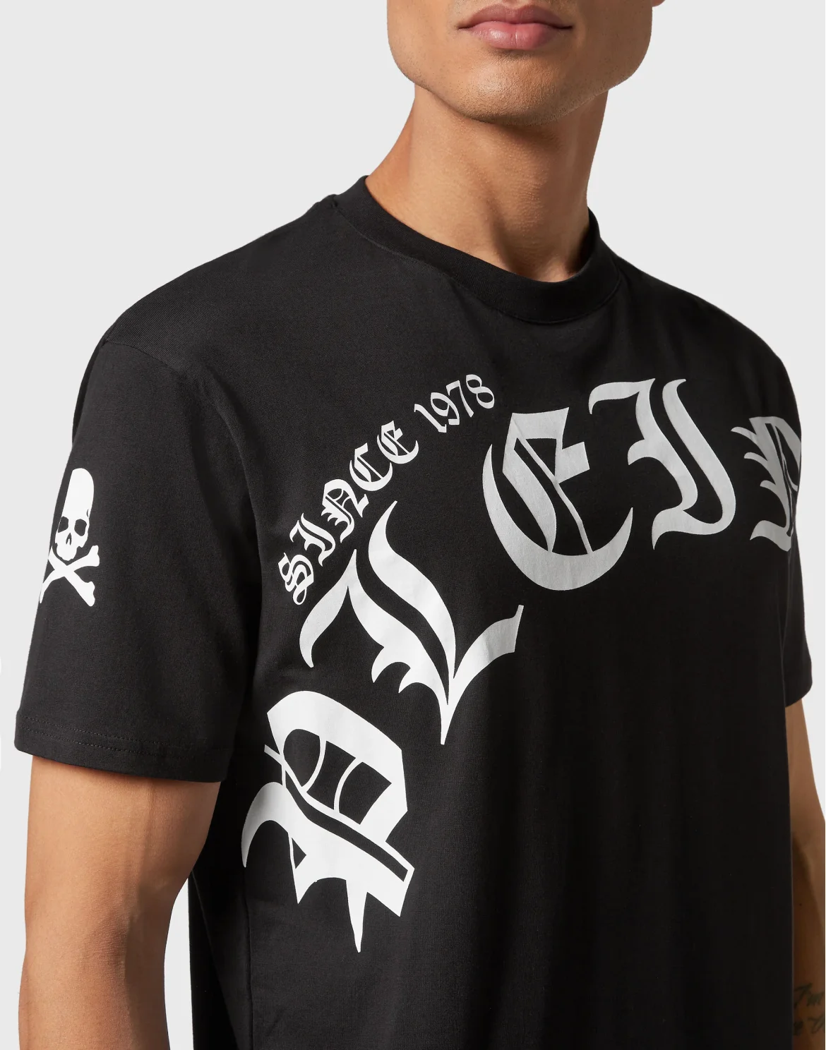 T-shirt Round Neck SS Gothic Plein, цвет: Черный