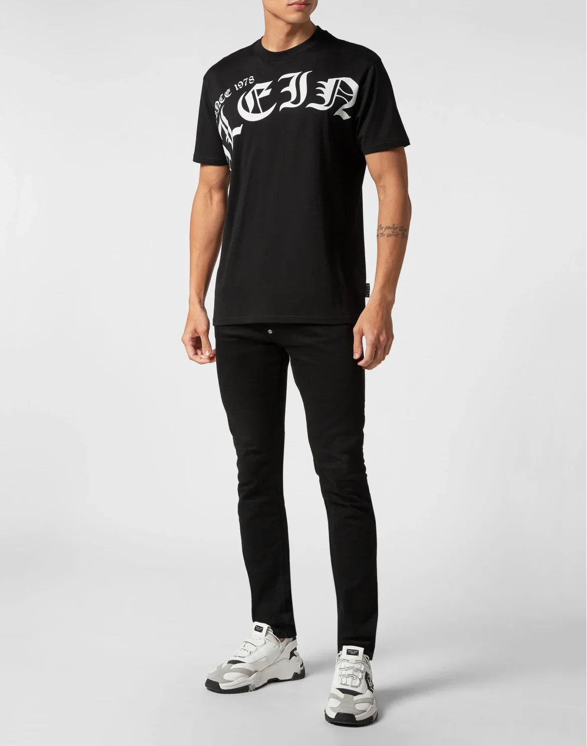 T-shirt Round Neck SS Gothic Plein, цвет: Черный