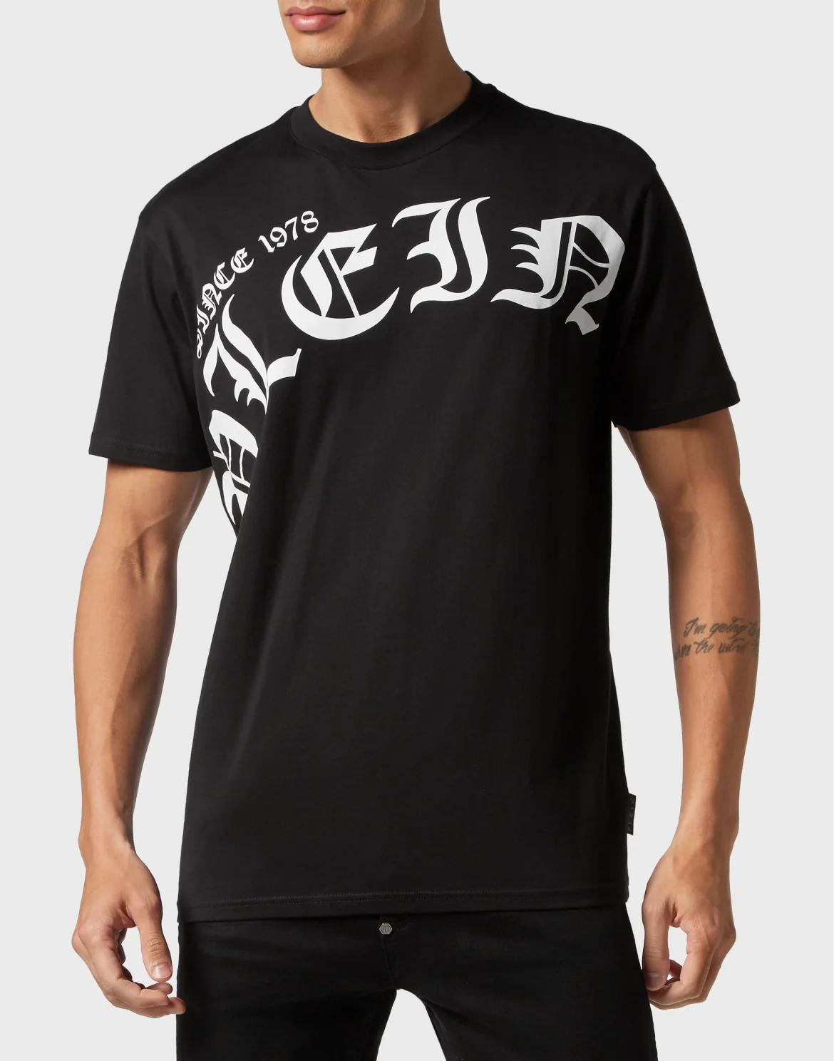 T-shirt Round Neck SS Gothic Plein, цвет: Черный