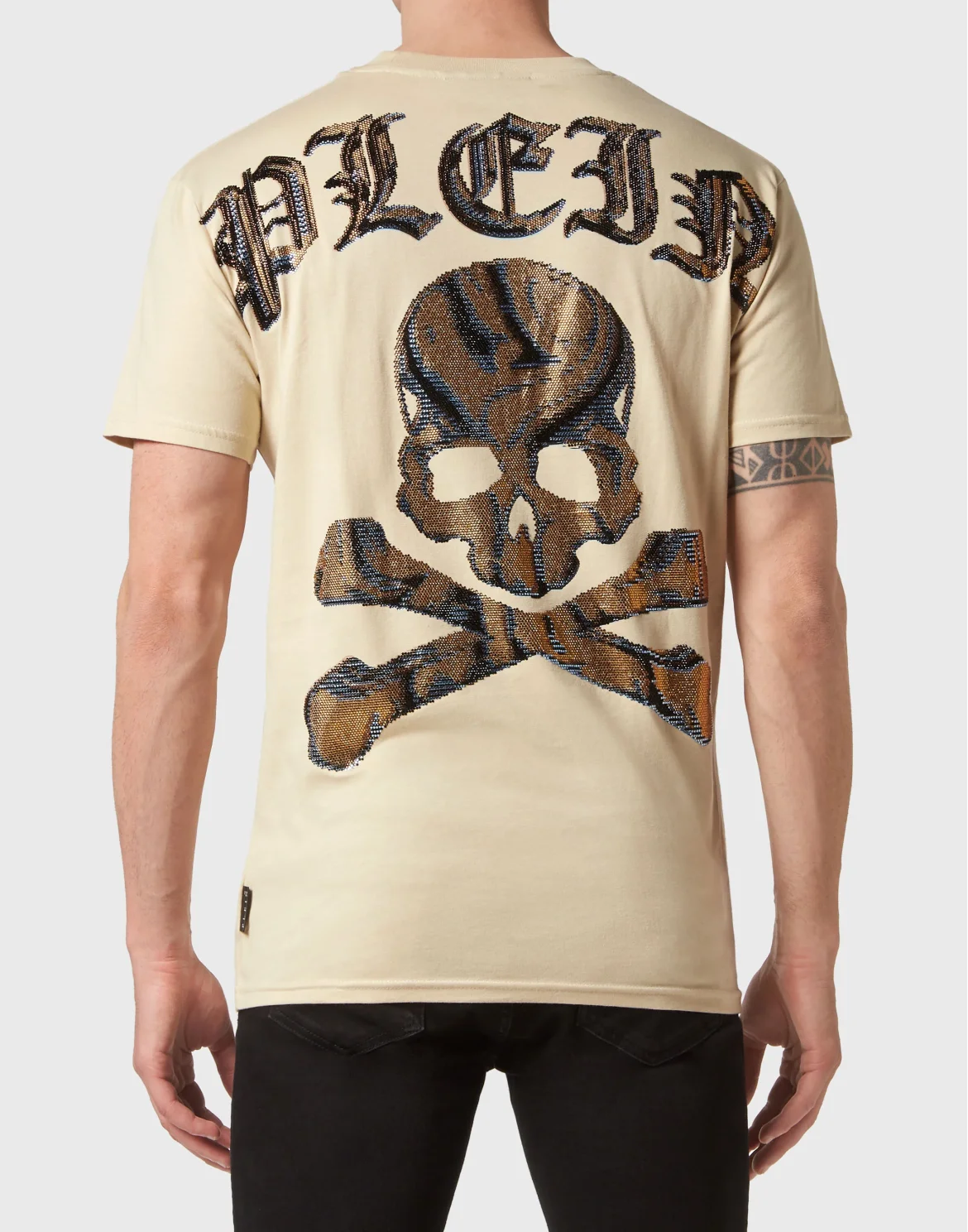 T-shirt Round Neck SS Skull&Bones, цвет: Бежевый