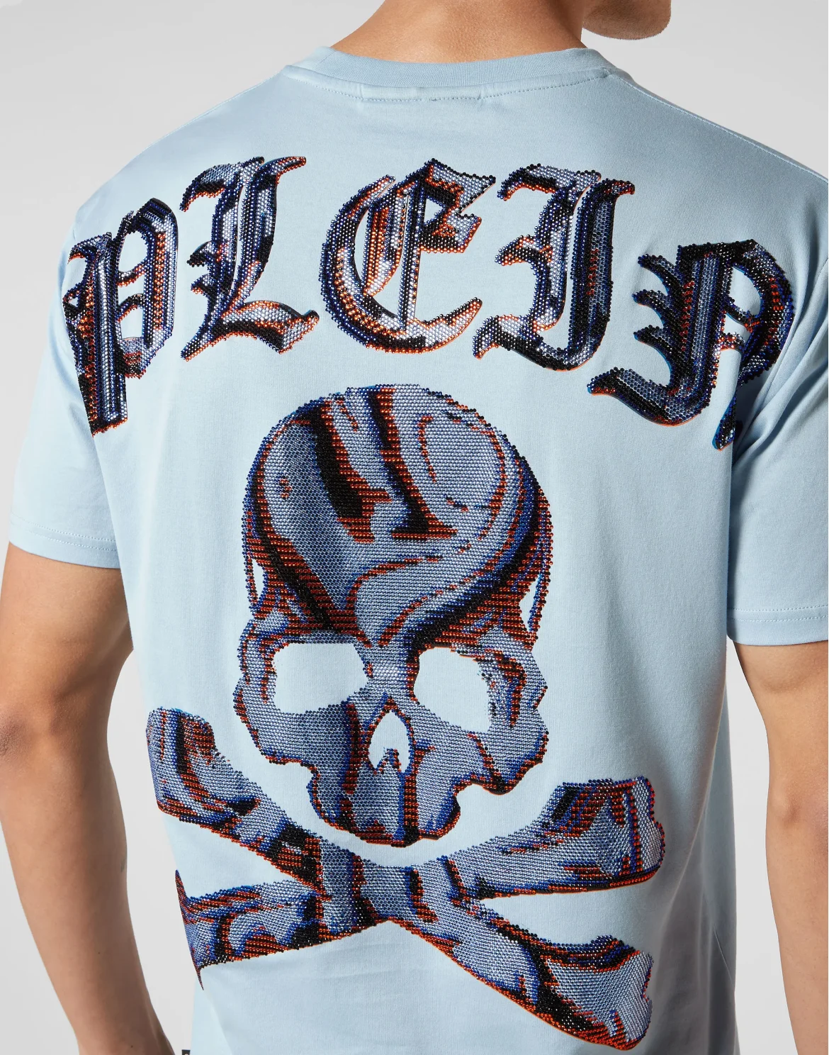 T-shirt Round Neck SS Skull&Bones, цвет: Голубой